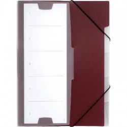 DURABLE 2475 31 INDEX FILE 5, DARK RED